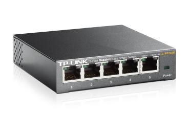 TP-Link TL-SG105E 5-Port Easy Smart Switch – Gigabit, Metallgehäuse, VLAN & QoS